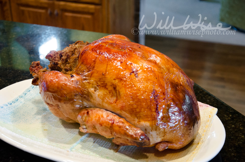 Fully cooked and browned Thanksgiving turkey Picture