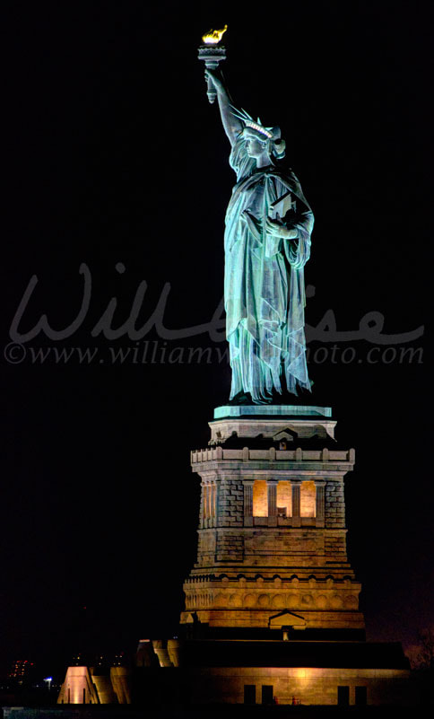 Statue of Liberty at night, New York City Picture