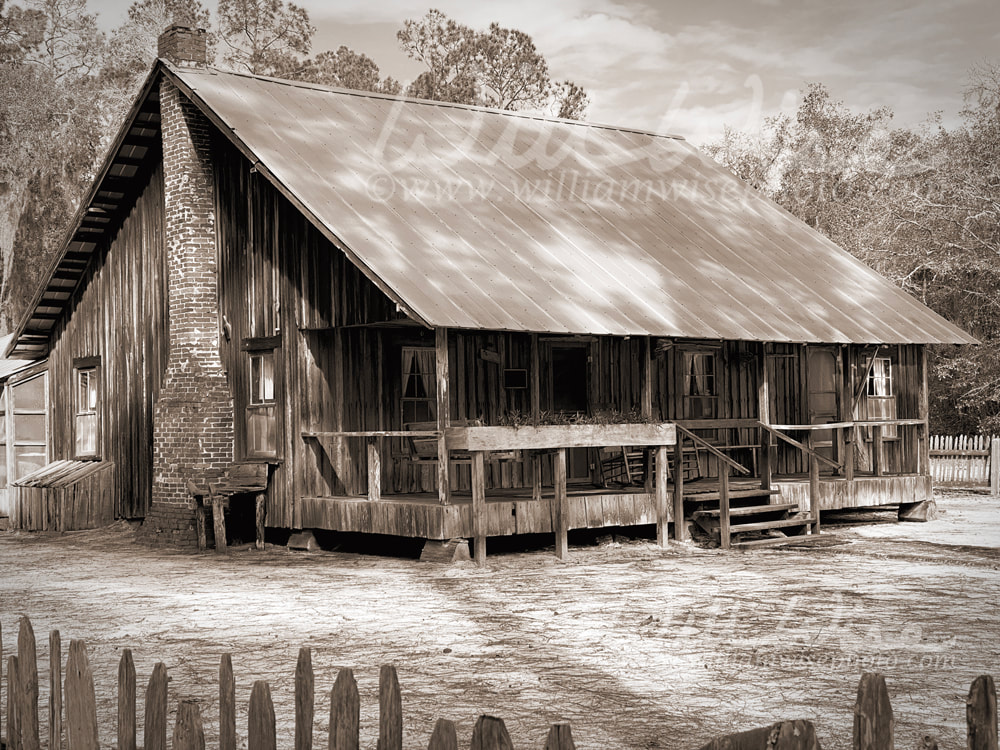 Old swamper homestead cabin on Chesser Island in the Okefenokee Swamp, Georgia Picture