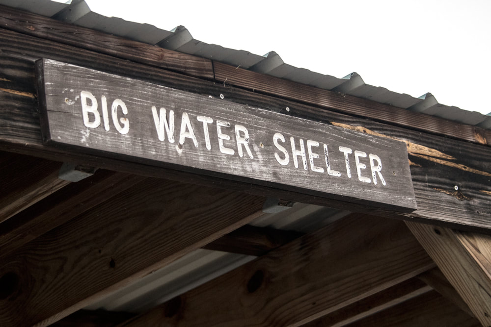 Canoe trail directional sign for Big Water shelter in the Okefenokee Swamp National Wildlife Refuge, Georgia Picture